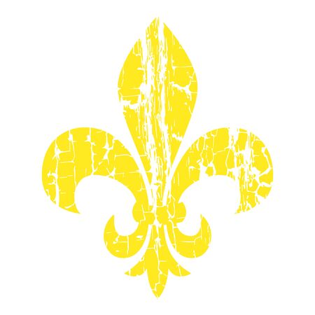 Fleur de lis. Heraldic lily. Mardi Gras Symbolのイラスト素材