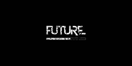 Future loading, progress bar, techno design, rough texture. On a black background
