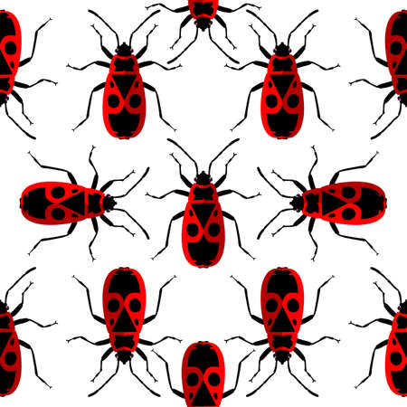 Firebug. Vector illustration. Isolated on a whiteのイラスト素材