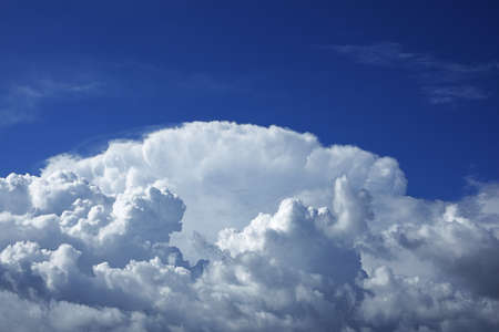 Cloudy sky, view from the airplane