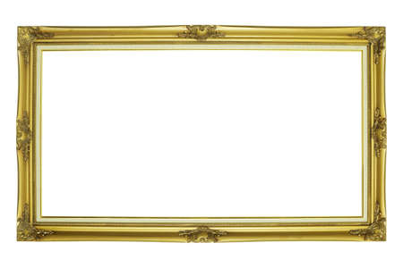 Wooden frame for paintings or photosの写真素材