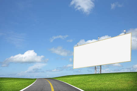 Blank billboardの写真素材