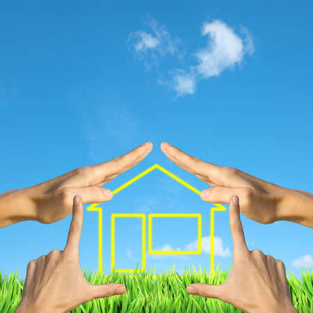 Real estate theme. Square composition.の写真素材