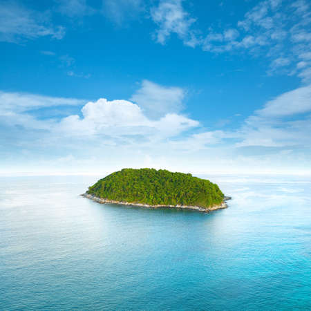 Tropical island  Square composition 