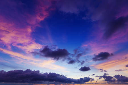 Beautiful sky at sunset timeの写真素材