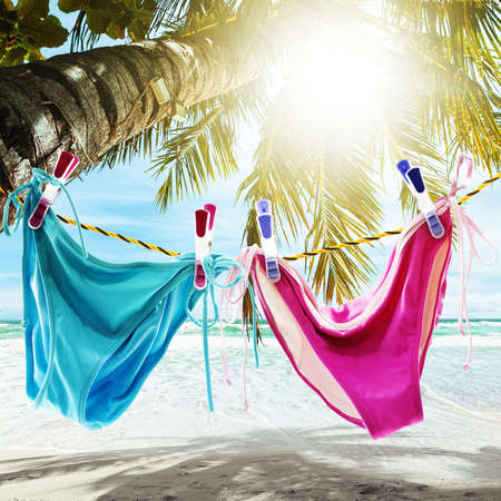 On vacation. Square composition.の写真素材