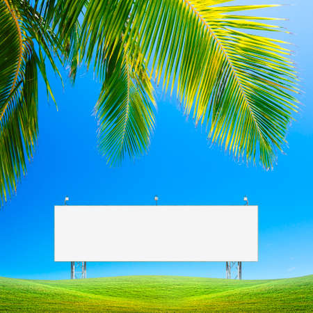 Blank billboardの写真素材