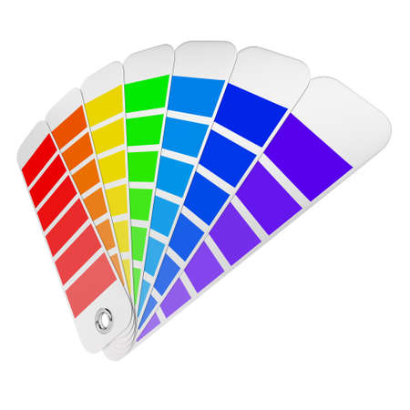 Color palette, isolated on whiteの写真素材