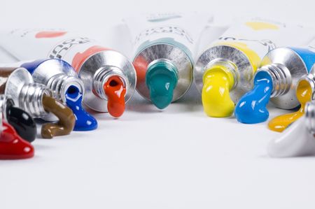 dripping paintの写真素材