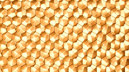 Gold metal background texture. 3d rendering, 3d illustration.