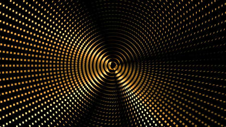 Beautiful black background with golden glitter. 3d rendering, 3d illustration.の写真素材