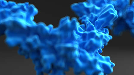 Shape of smoke on a black background. 3d rendering, 3d illustration.の写真素材