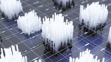 Futuristic technology background. 3d rendering, 3d illustration.