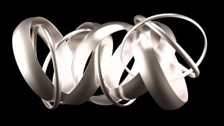 Fashionable bracelet, decorated with a precious stone, glass. 3d rendering 3d illustration.の写真素材