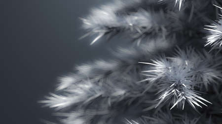 Christmas, background with a Christmas tree. 3d rendering 3d illustration.
