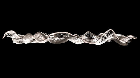 Beautiful black background with silver glitter. 3d rendering, 3d illustration.の写真素材