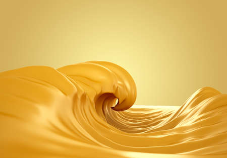 Sea of milk, splash of milk on a white background, natural, yogurt, sour cream, thick, liquid, paint, clipping path. 3d rendering 3d illustration.の写真素材