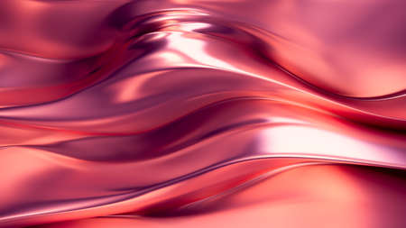 Golden smooth background. 3d rendering 3d illustration.の写真素材