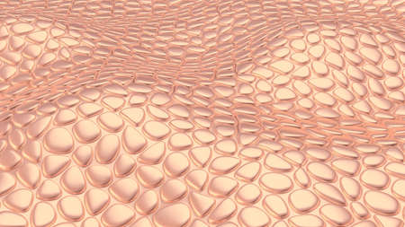 Luxurious silver pink background with leather texture. 3d rendering 3d illustration.