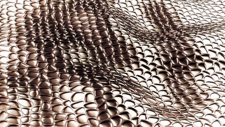Luxury silver background with leather texture. 3d rendering 3d illustration.
