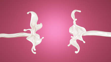 Splash of icing. 3d rendering 3d illustration.の写真素材