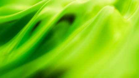 Luxury green drapery fabric background. 33d rendering 3d illustration.の写真素材