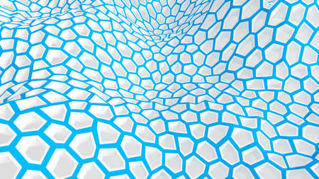 Abstract blue white background.3d rendering 3d illustration.