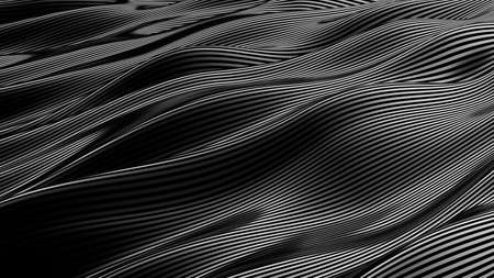 Luxury black drapery fabric background. 3d rendering 3d illustration.