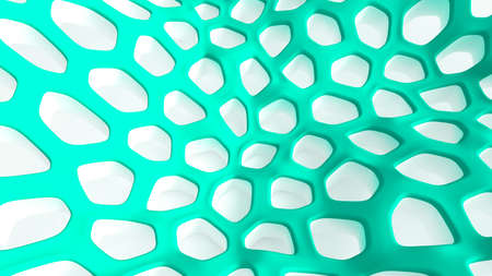 Abstract turquoise white background. 3d rendering 3d illustration.