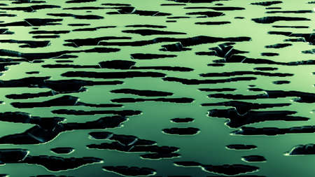 Luxury green drapery fabric background. 33d rendering 3d illustration.の写真素材