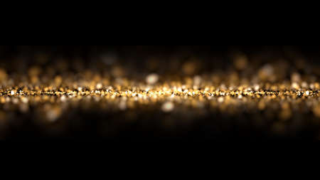 Glitter black isolated background. 3d rendering 3d illustration.の写真素材