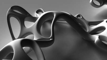 Abstract shape background. 3d rendering  3d illustration.の写真素材