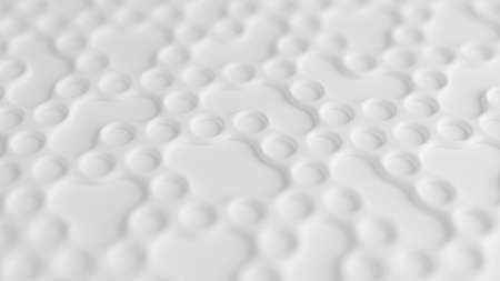 White hexagon background. 3d rendering 3d illustration.の写真素材