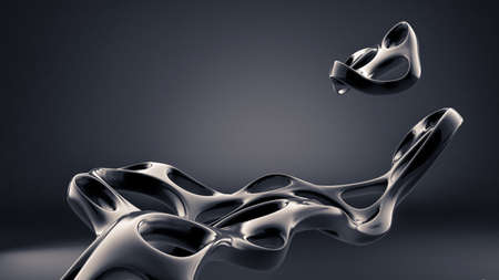 Abstract shape background. 3d rendering 3d illustration.