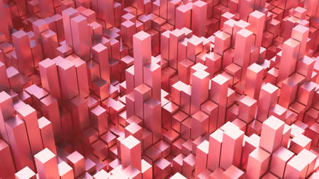 Gold background with gemmetric forms. 3d rendering 3d illustration.の写真素材