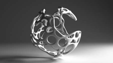 Abstract shape background. 3d rendering 3d illustration.