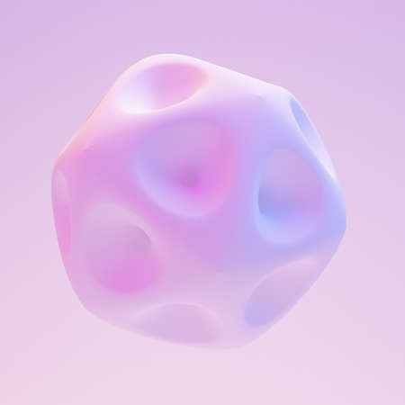 Abstract form. 3d rendering, 3d illustration.の写真素材