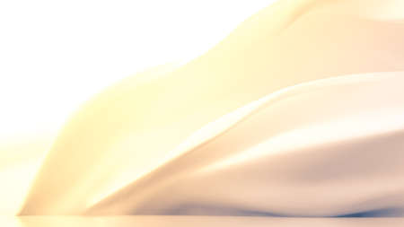 White fabric. 3d rendering  3d illustration.の写真素材