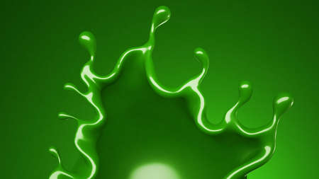 Splash of paint. 3d rendering, 3d illustration.の写真素材