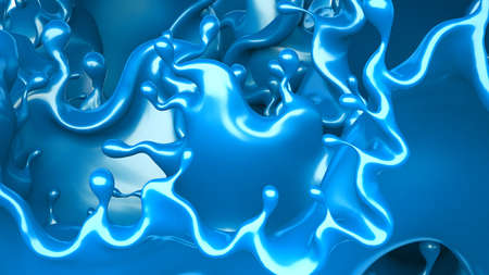 Splash of paint. 3d rendering, 3d illustration.