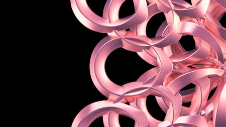 Beautiful golden Christmas snowflake. 3d rendering, 3d illustration.