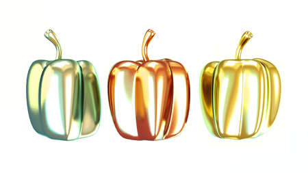Background with paprika. 3d rendering, 3d illustration.