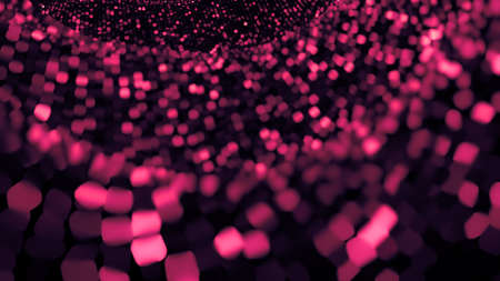 Pink glitter background. 3d rendering, 3d illustration.の写真素材