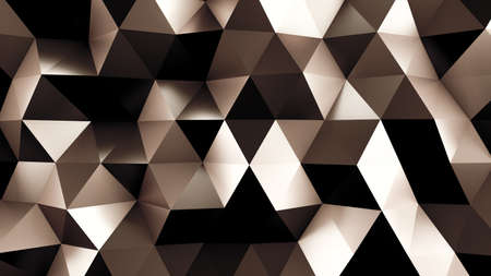 Golden crystal background. 3d rendering 3d illustration.の写真素材
