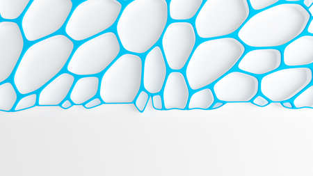 Abstract blue white background.3d rendering 3d illustration.の写真素材
