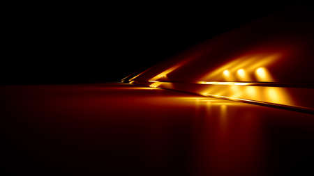 Fantastic red background with spotlights.3d rendering, 3d illustration.の写真素材