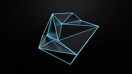 Abstract structure background.  3d rendering, 3d illustration.の写真素材