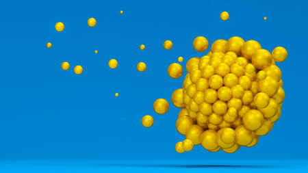 Abstract shape background. 3d rendering, 3d illustration.の写真素材