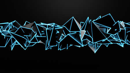 Abstract structure background. 3d rendering, 3d illustration.