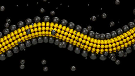 Abstract shape background. 3d rendering, 3d illustration.